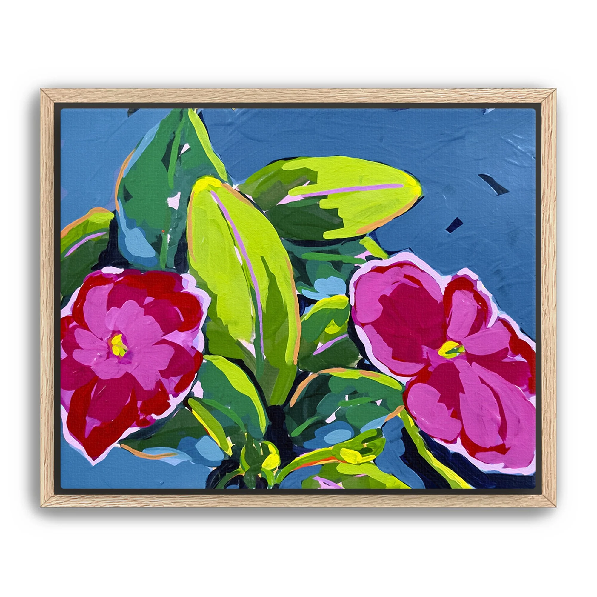 A Tropical Floral: Colorful, Expressive Flower Wall Art Prints for